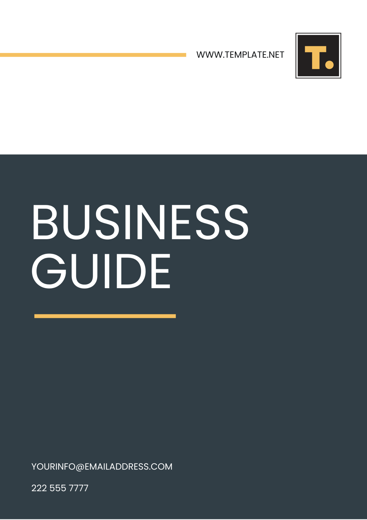 Free Business Guide Template