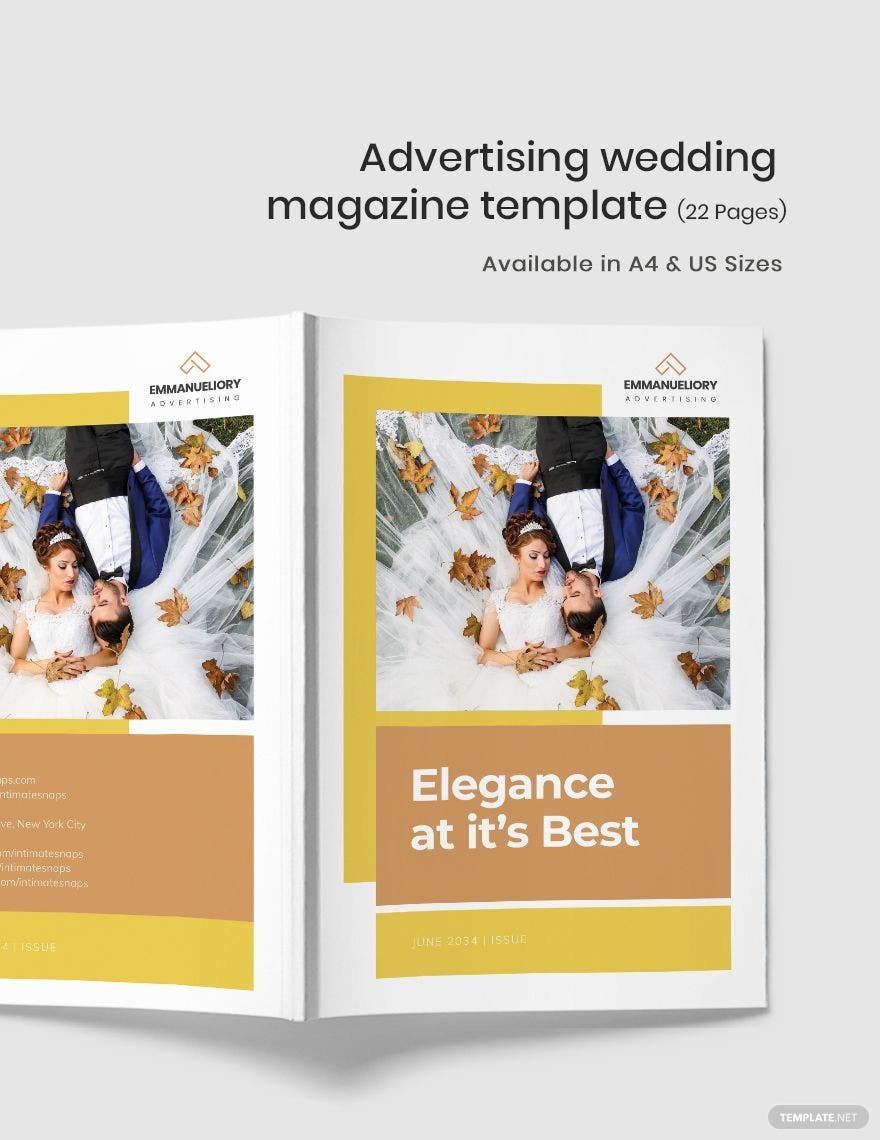 Advertising Wedding Magazine Template