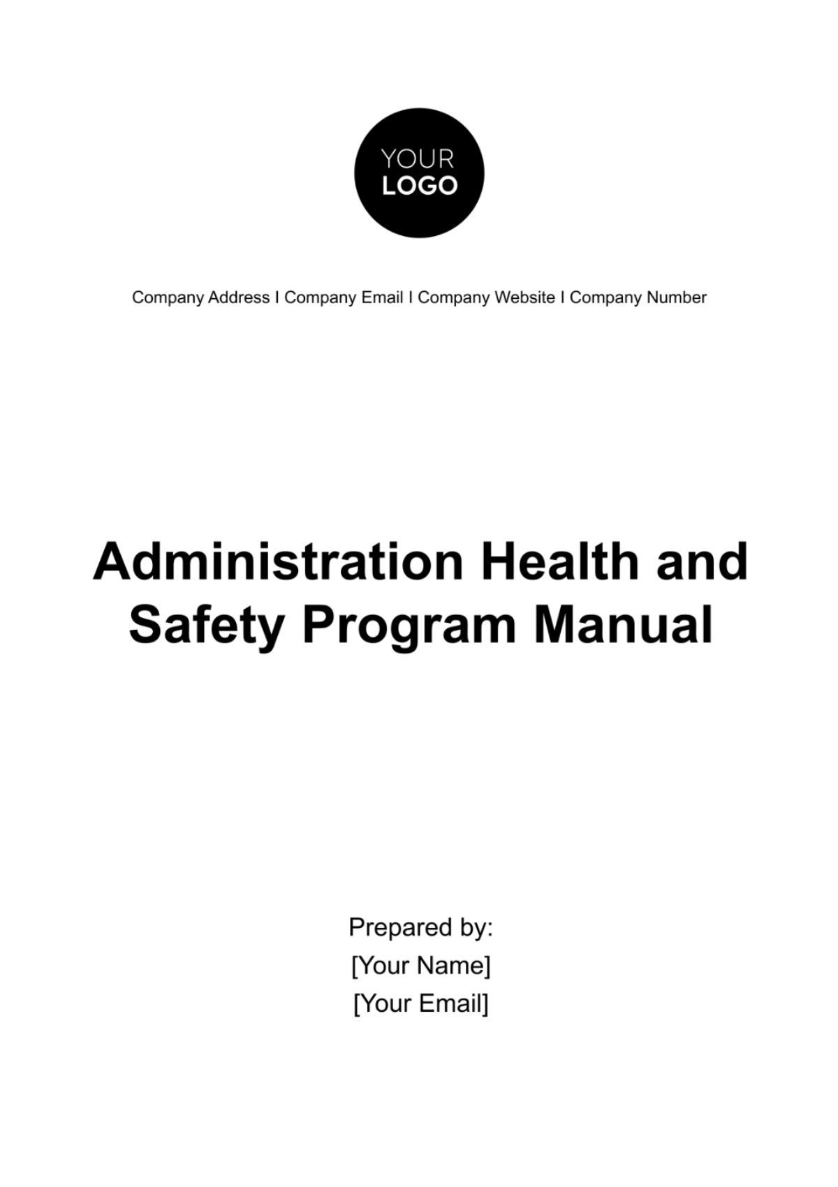 Administration Health and Safety Program Manual Template - Edit Online & Download