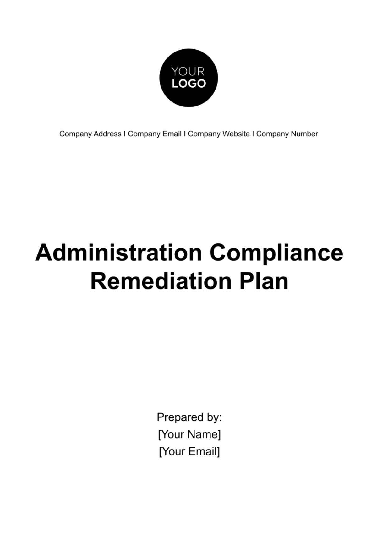 Administration Compliance Remediation Plan Template - Edit Online & Download