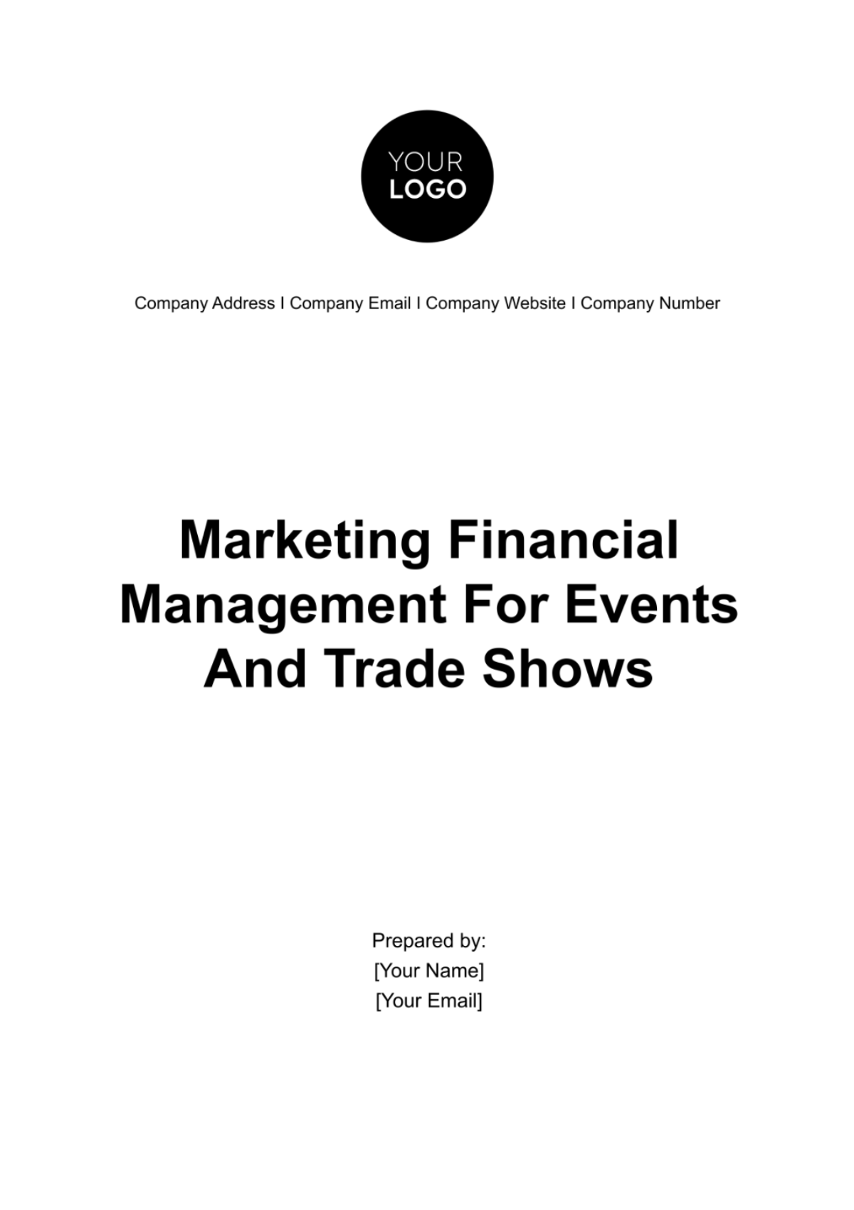 Marketing Financial Management for Events and Trade Shows Template - Edit Online & Download