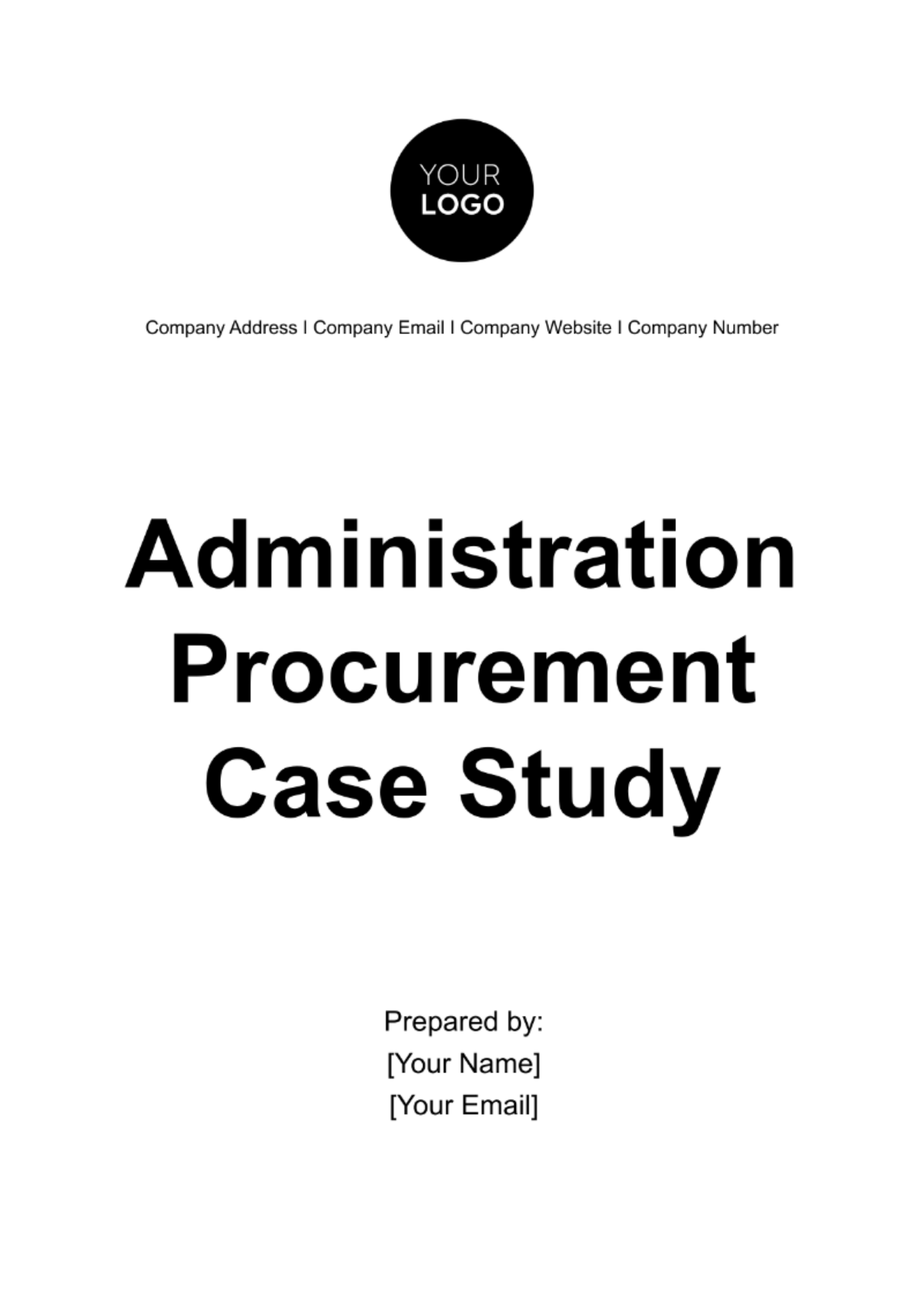 Free Administration Procurement Case Study Template