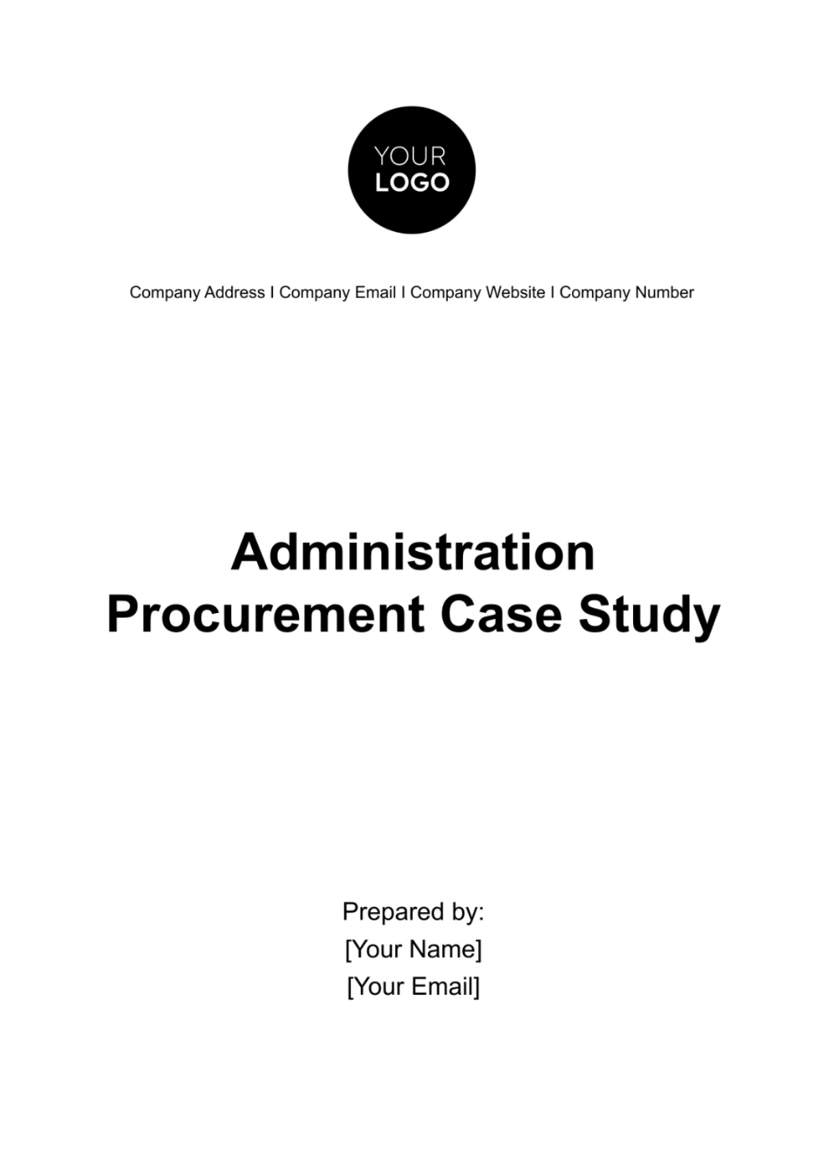 Administration Procurement Case Study Template - Edit Online & Download