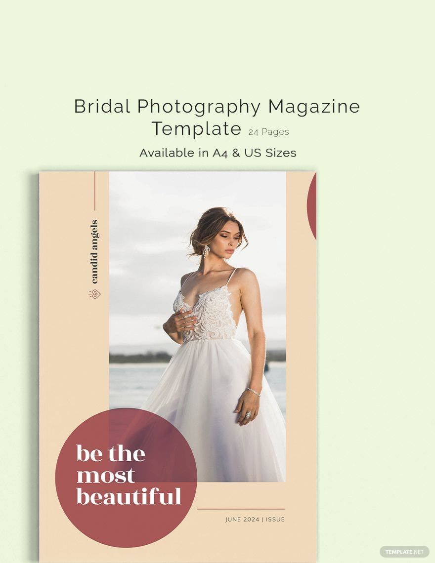 Bridal Photography Magazine Template