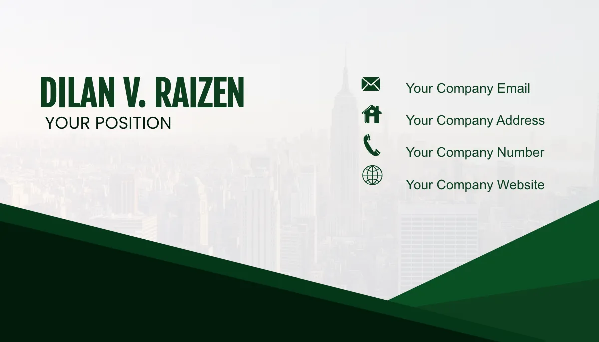 Free Data Management Coordinator Business Card Template to Edit Online