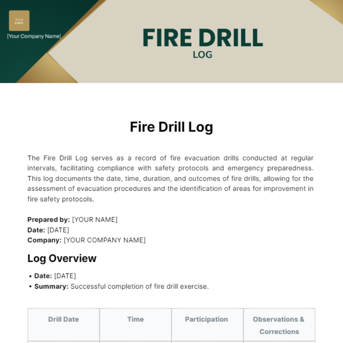 Compounding log template edit online download example template