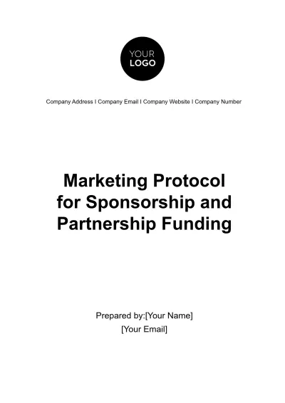 Free Marketing Protocol for Sponsorship and Partnership Funding Template to Edit Online