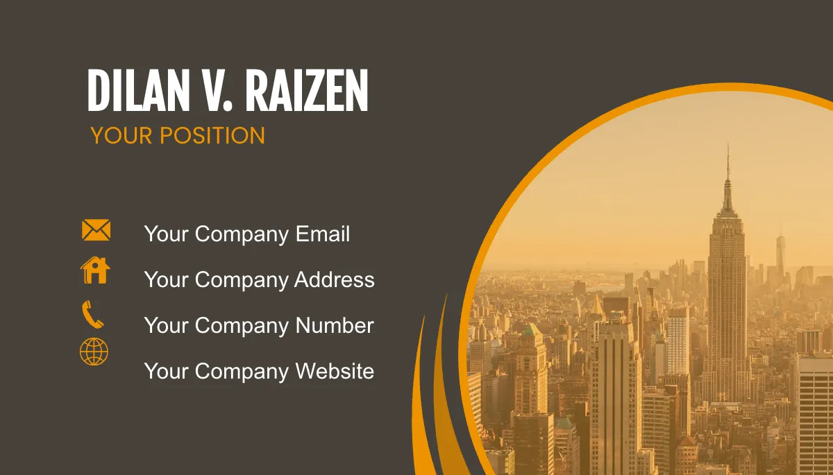 Free Facilities Management Director Business Card Template to Edit Online