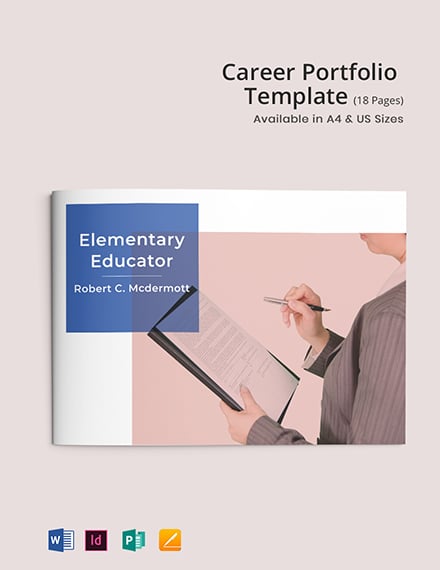 Career Portfolio Template Indesign Word Apple Pages Publisher Template Net