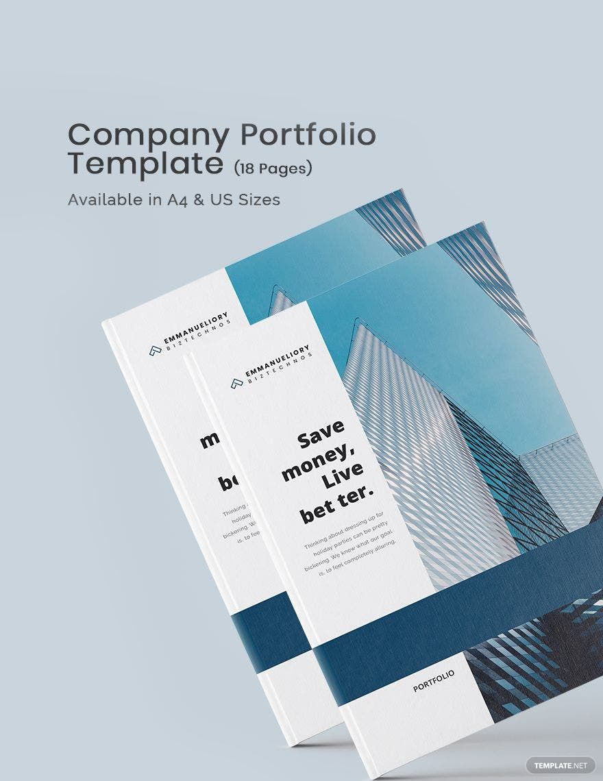 Company Portfolio Template in Word, Apple Pages, Publisher, InDesign