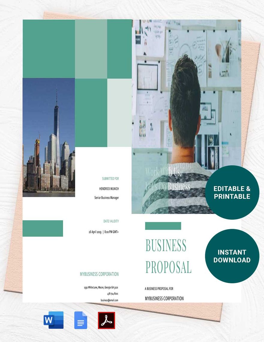 Business Proposal Template - Download in Word, Google Docs, PDF, Apple  Pages