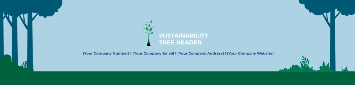 Sustainability Tree Header Template