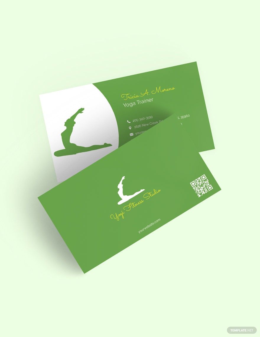 Yoga & Spa Studio Business Card Template