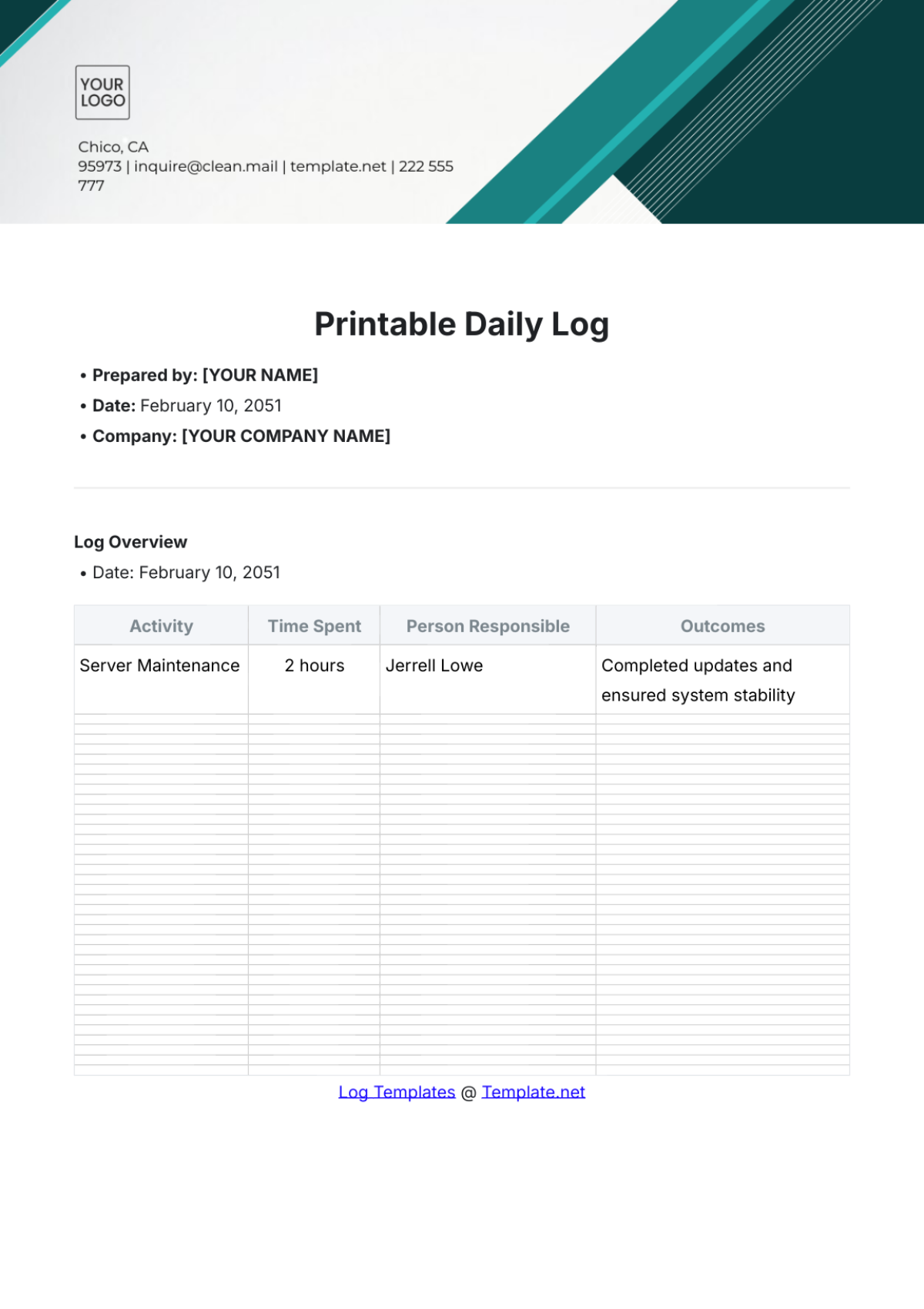 Free Welder Continuity Log Template Edit Online Download Template