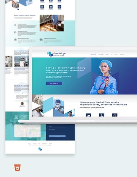 Medical Clinic Bootstrap Landing Page Template