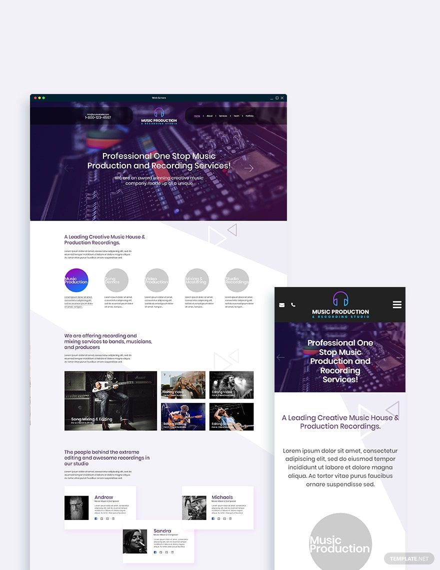 music-production-bootstrap-landing-page
