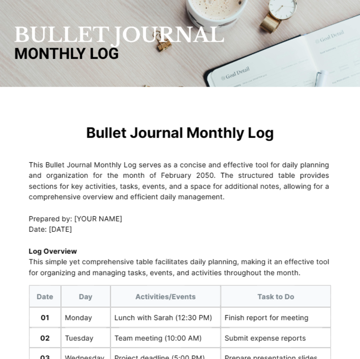 bullet-journal-monthly-log-template-edit-online-download-example