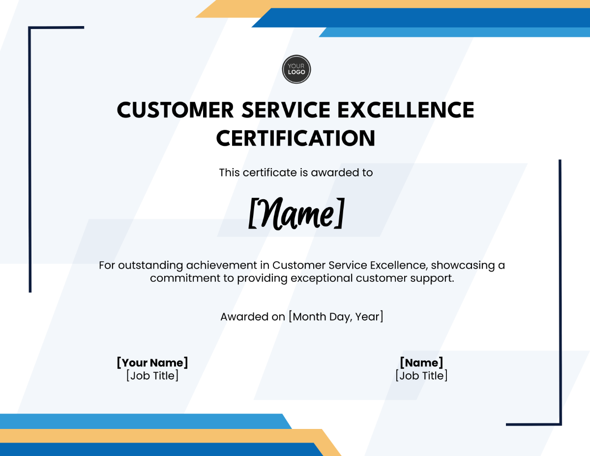 Customer Service Excellence Certification