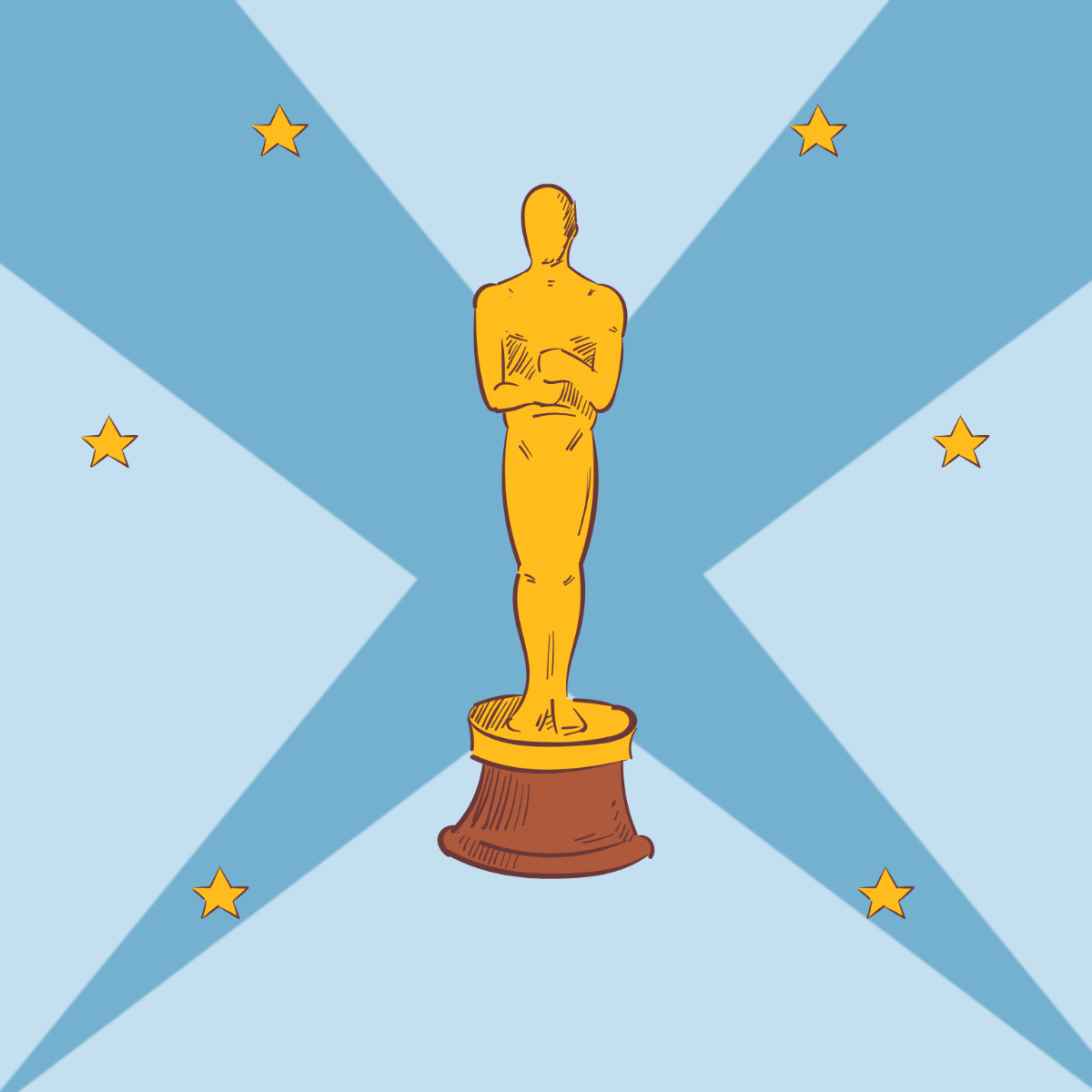 Oscar Trophy Vector