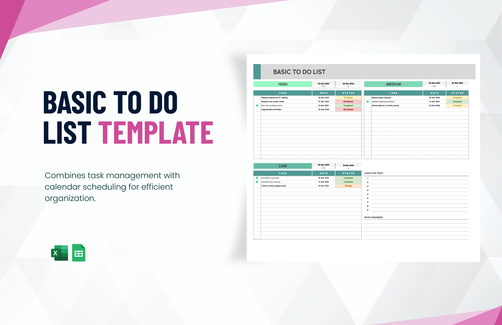 Basic To Do List Template