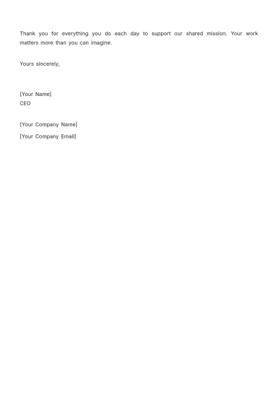 Free Administration CEO Message Template to Edit Online
