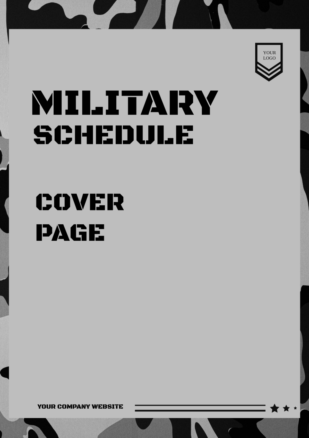 Military Schedule Cover Page