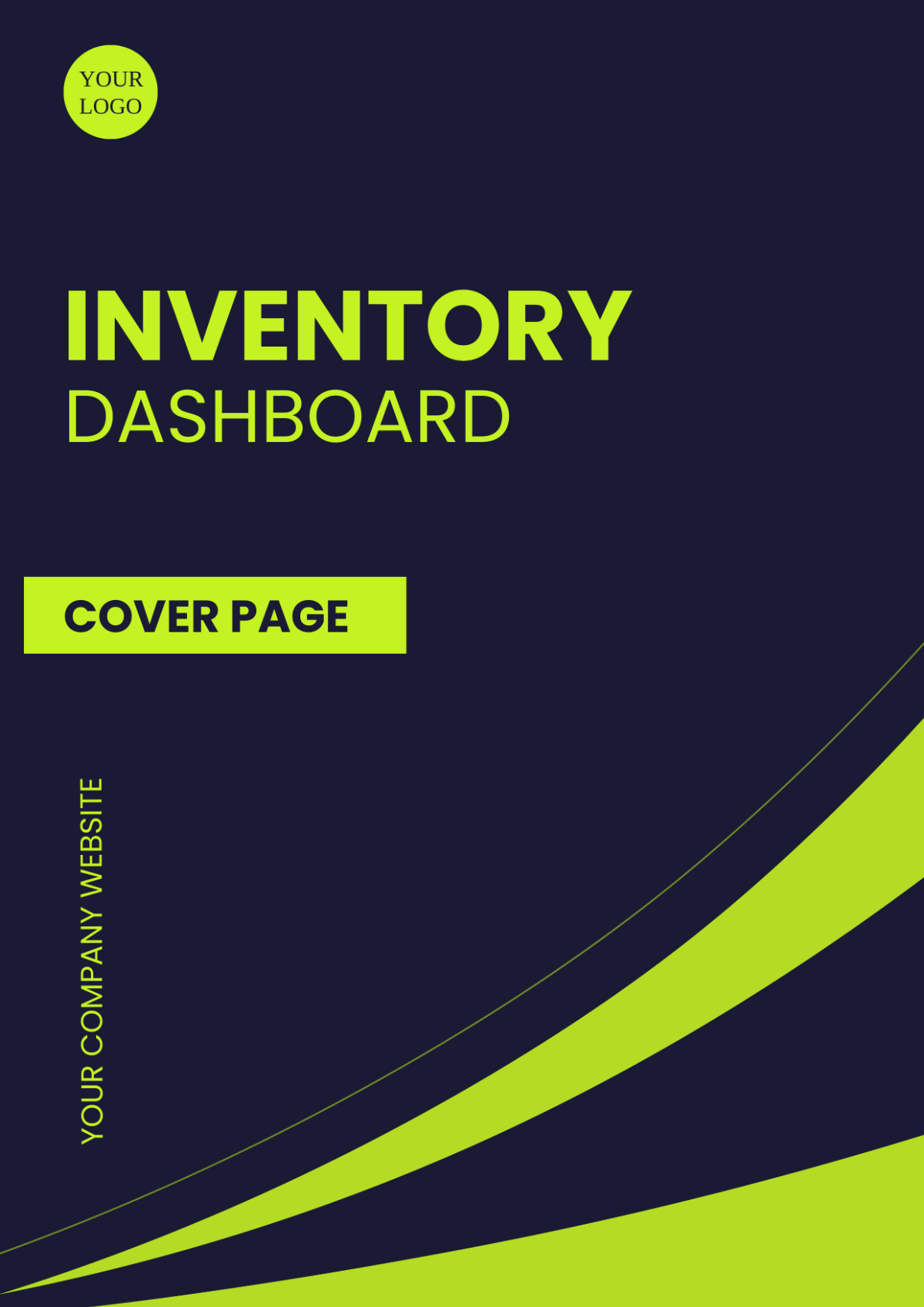 Inventory Dashboard Cover Page