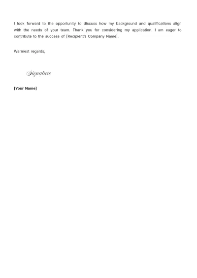 Free No Experience Cover Letter Template to Edit Online