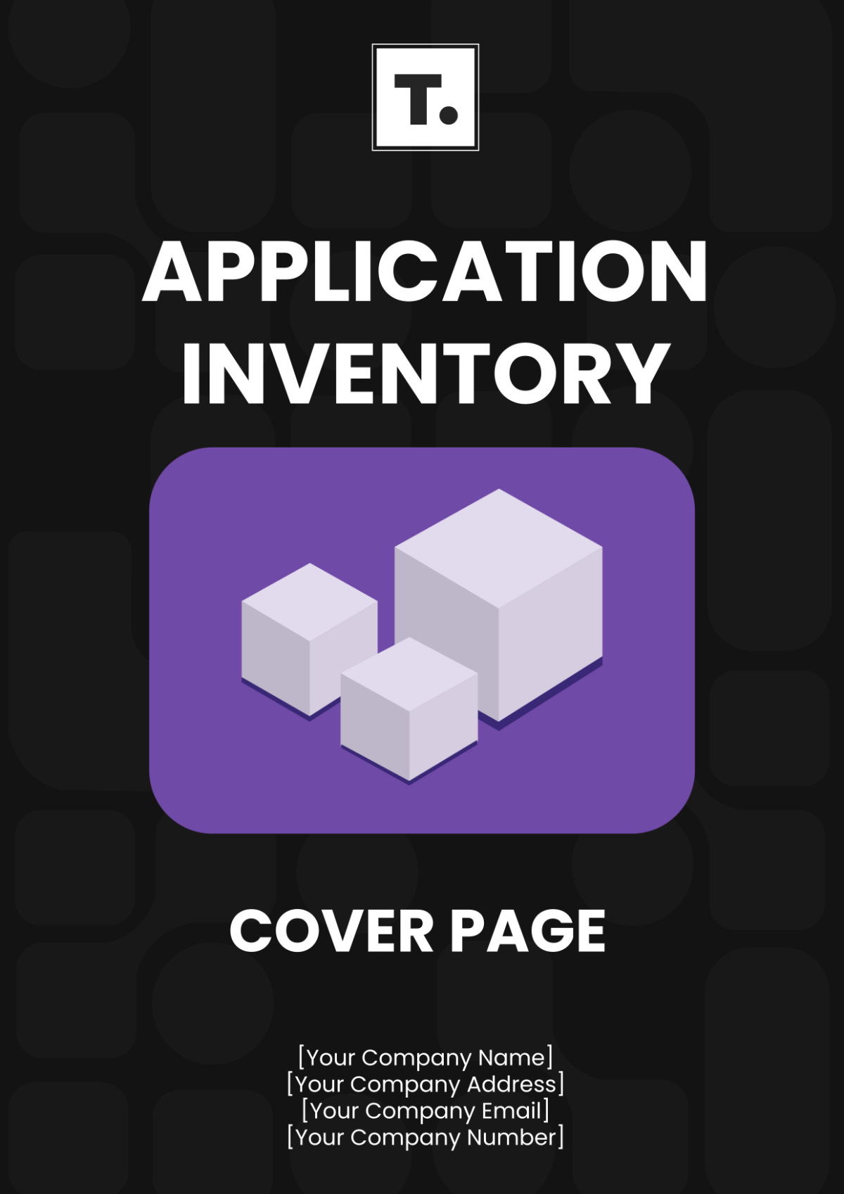 Application Inventory Cover Page