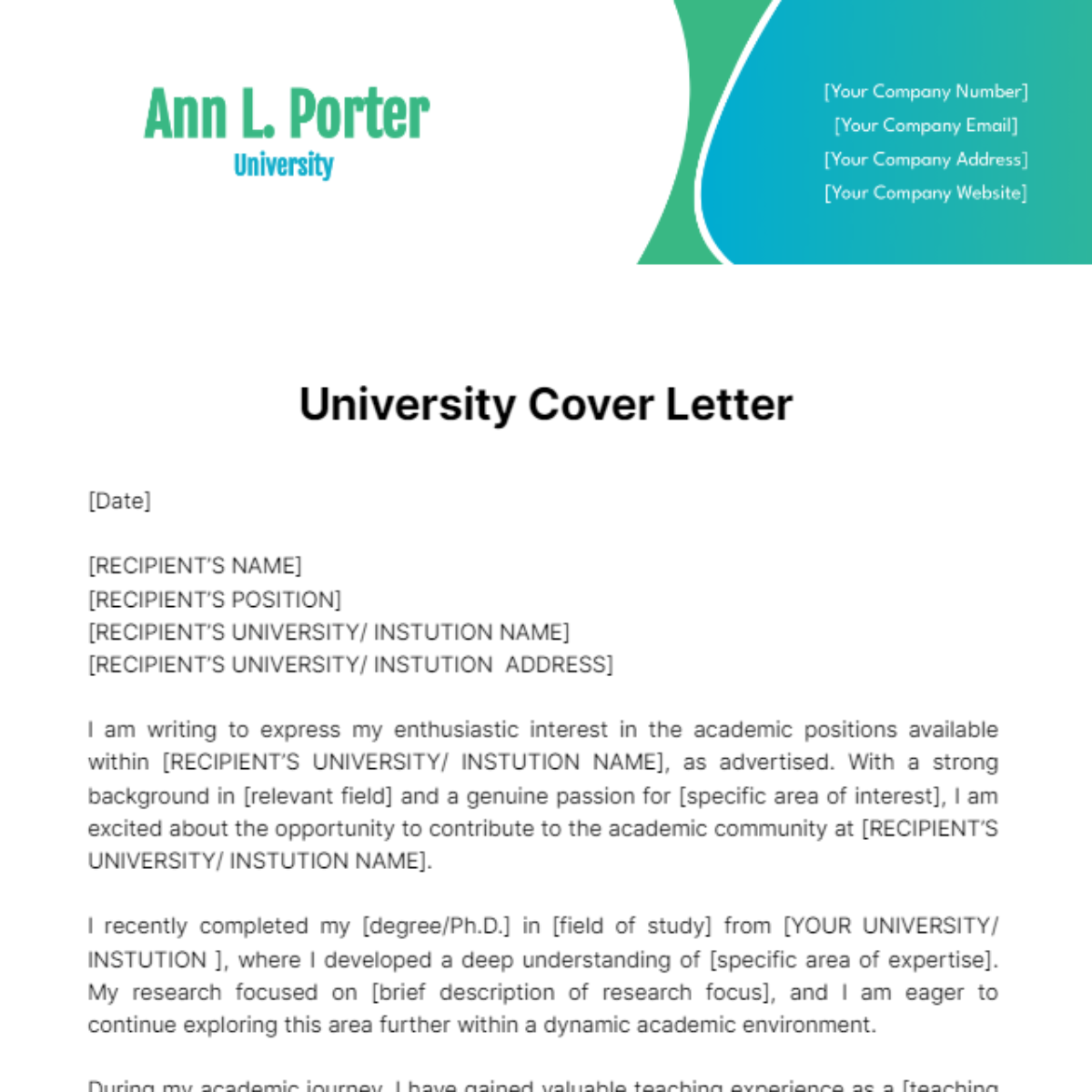 binghamton university cover letter