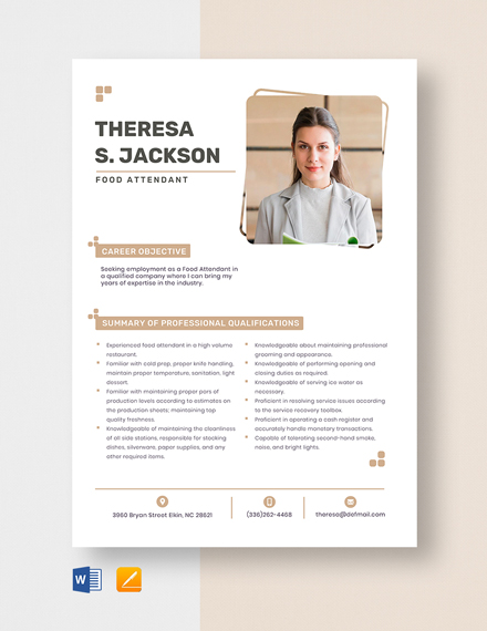 Free Gas Station Attendant Resume - Download in Word, Apple Pages ...