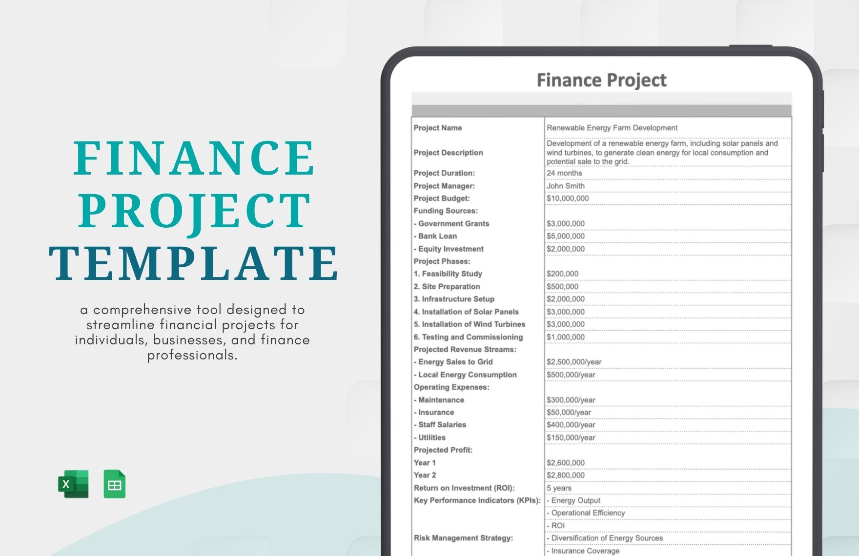 Finance Project Template