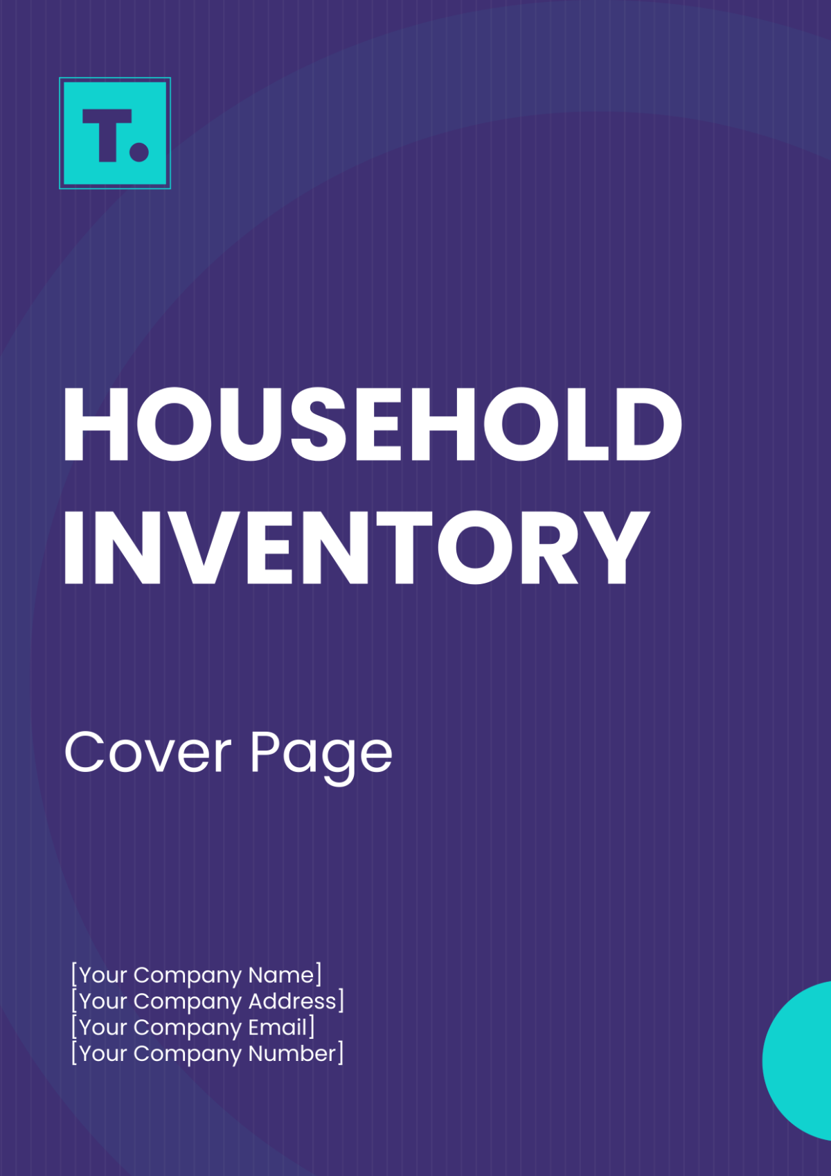 Household Inventory Cover Page