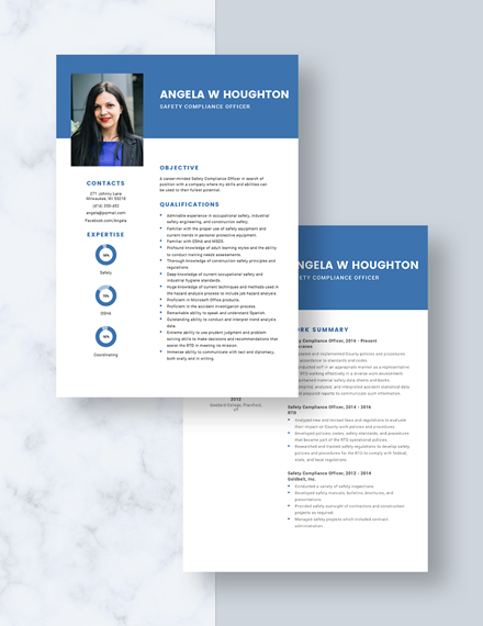 Safety Compliance Officer Resume Download
