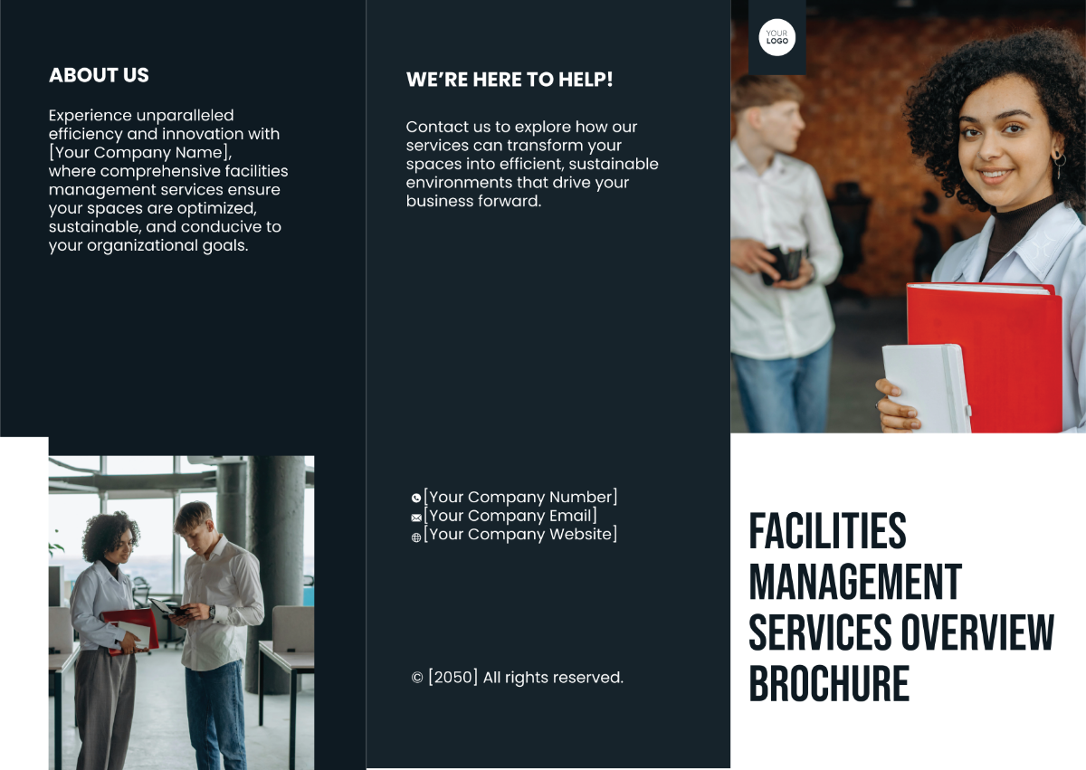 Facilities Management Services Overview Brochure Template