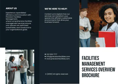 Free Facilities Management Services Overview Brochure Template to Edit Online
