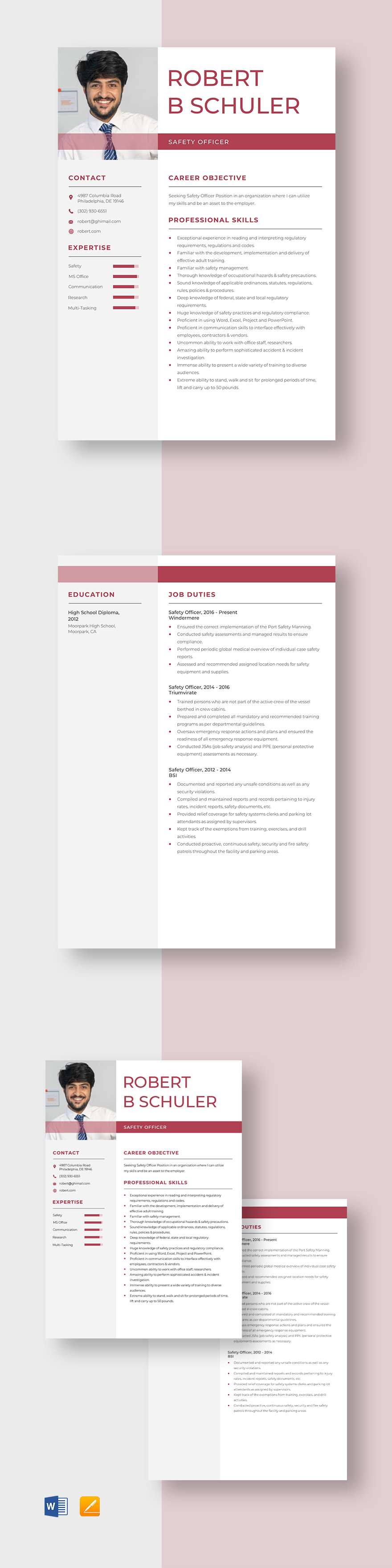 free-safety-officer-resume-template-word-apple-pages-template