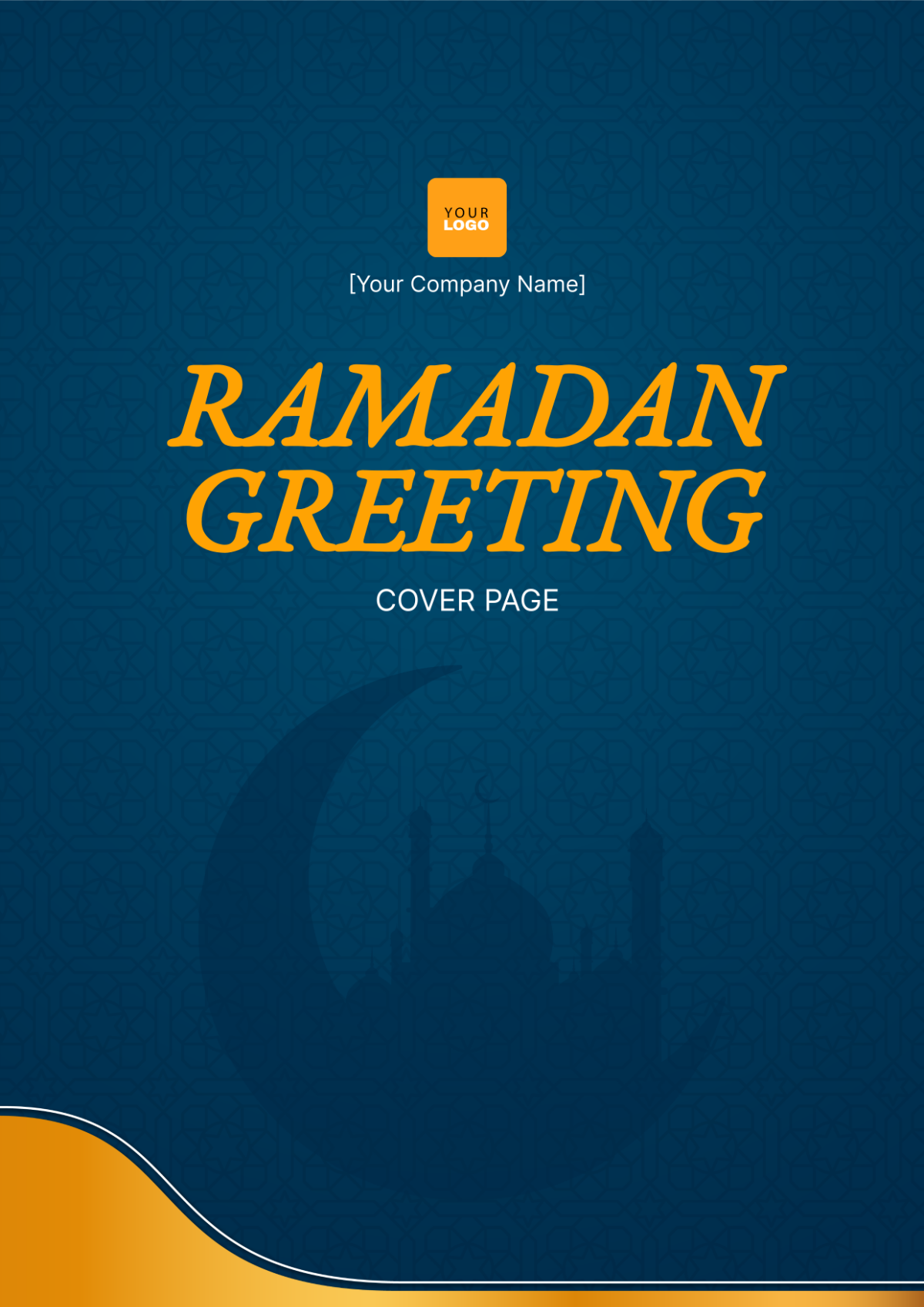 Ramadan Greeting Cover Page Template