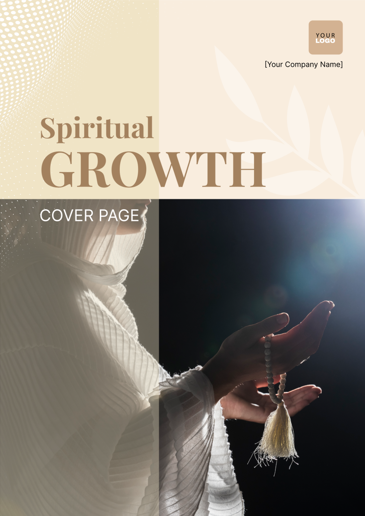 Spiritual Growth Cover Page Template