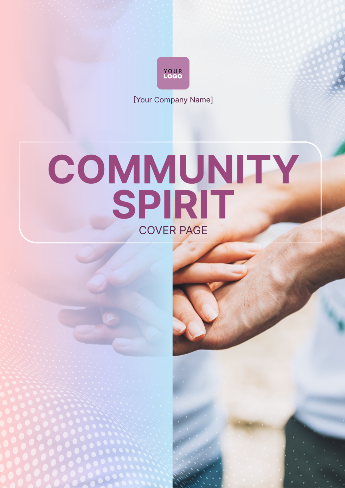 Community Spirit Cover Page Template