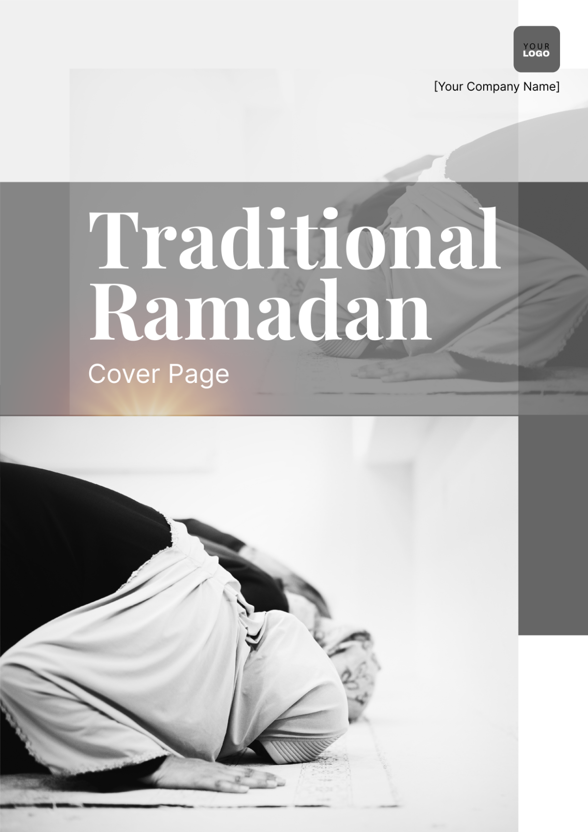 Traditional Ramadan Cover Page Template