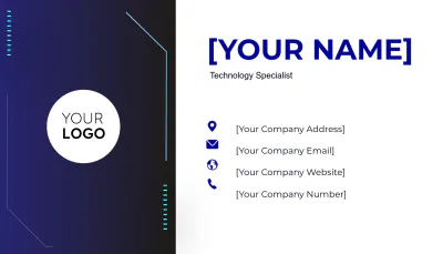 Free Administrative Technology Specialist Business Card Template to Edit Online