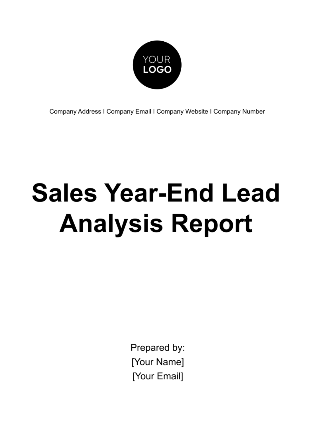 Free Sales Year-End Lead Analysis Report Template