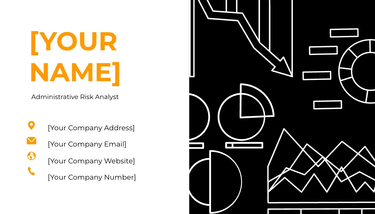 Free Administrative Risk Analyst Business Card Template to Edit Online