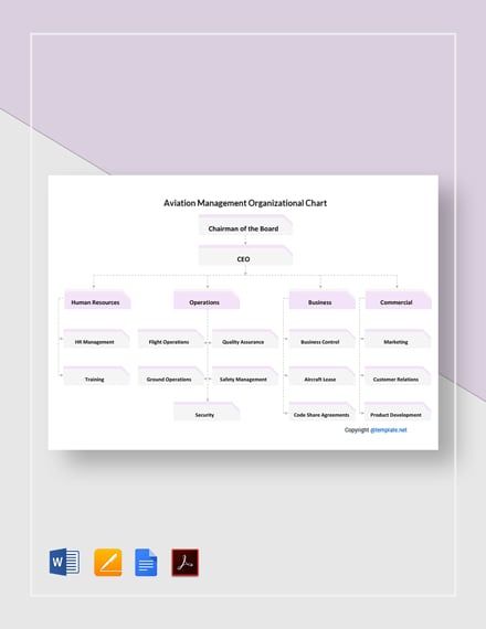 FREE Airline Organizational Chart Template - Download in Word, Google ...