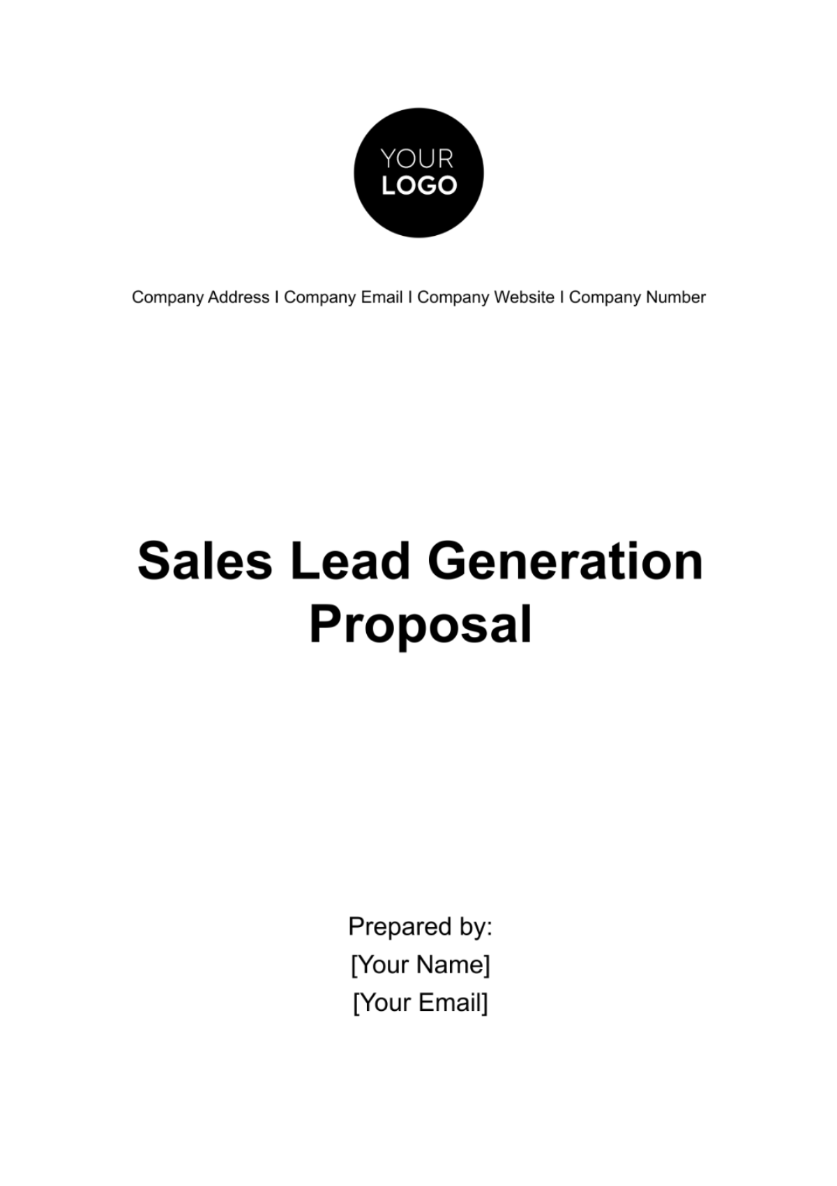 Sales Lead Generation Proposal Template - Edit Online & Download