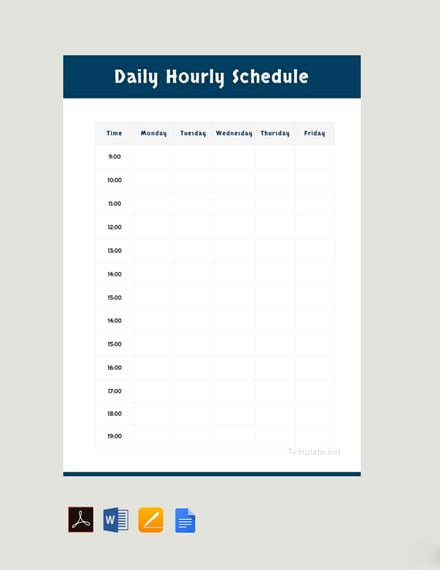 Free Scheduling Template from images.template.net