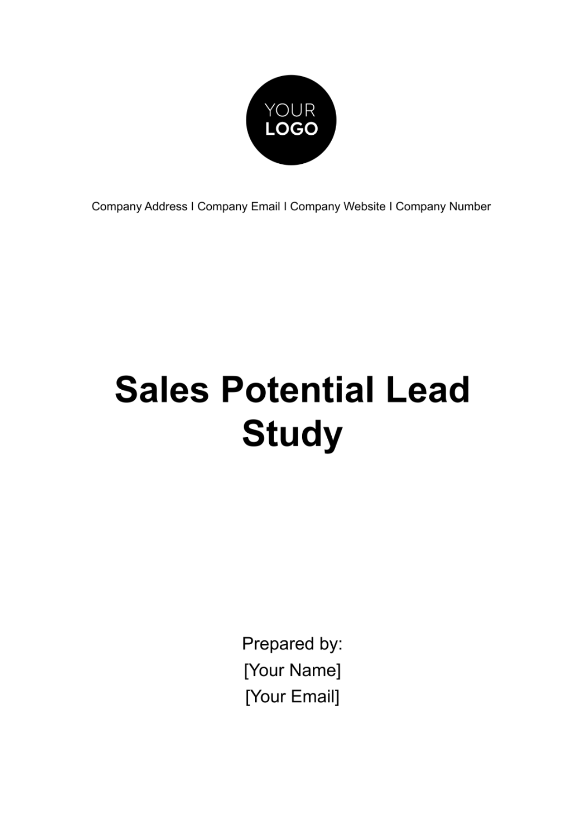 Sales Potential Lead Study Template - Edit Online & Download