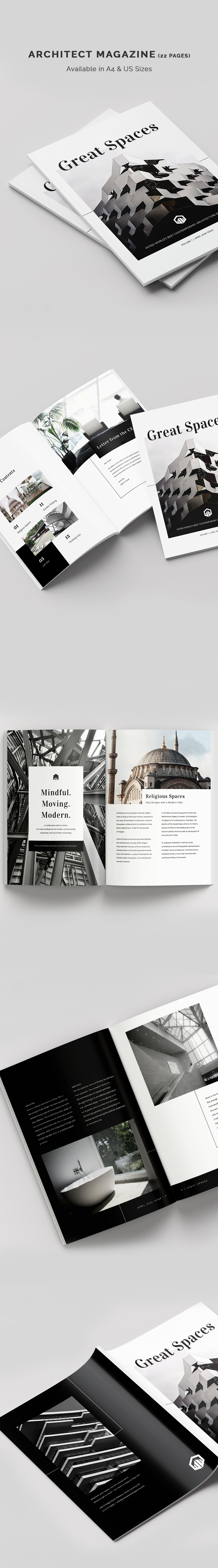 Architect Magazine Cover Page Template - Illustrator, InDesign, Word ...