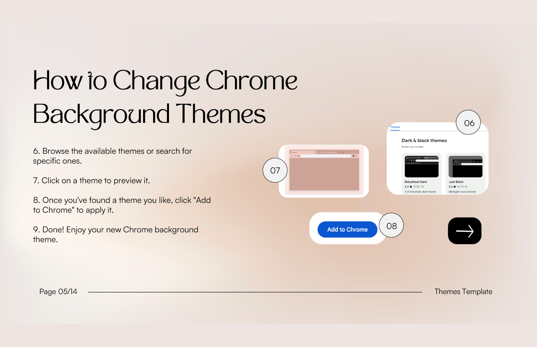 Change Background Chrome Themes Template